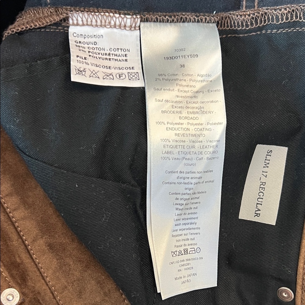 Dior x CACTUS JACK Slim-Fit Jeans Mocha Brown - Picture 11 of 14